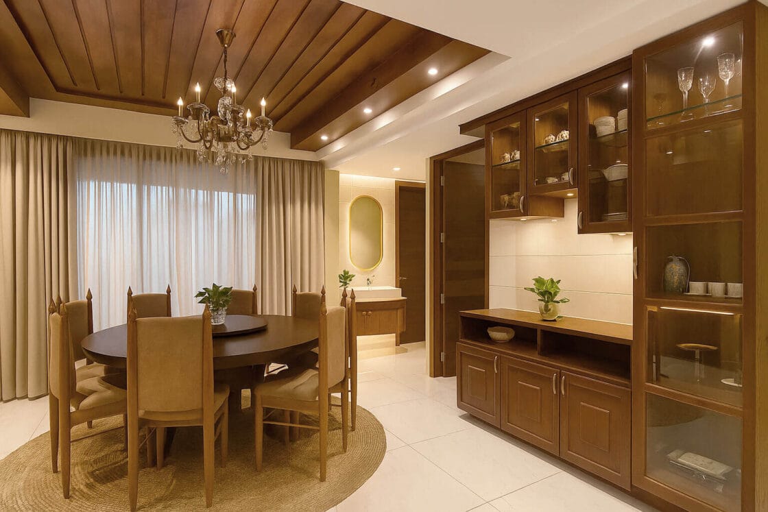 Kerala stlye traditional 3bhk apartment Interior